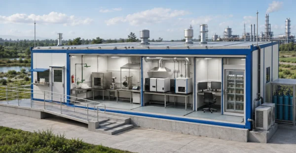 Prefab carbon monitoring laboratory service provider, manufacturer, supplier, exporter and installation contractor by Mechwat for climate credit & environmental infrastructure