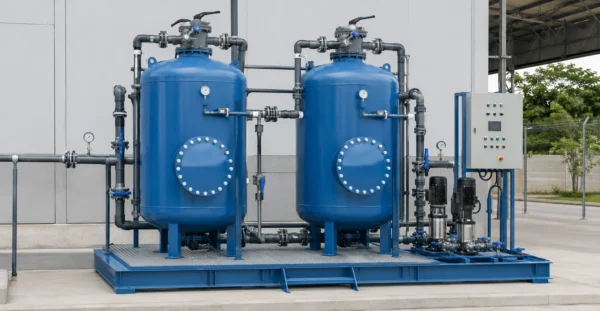 Pressure Sand Filters (PSF) manufacturer supplier exporter installation contractor by Mechwat for Conventional & Advanced Treatment.