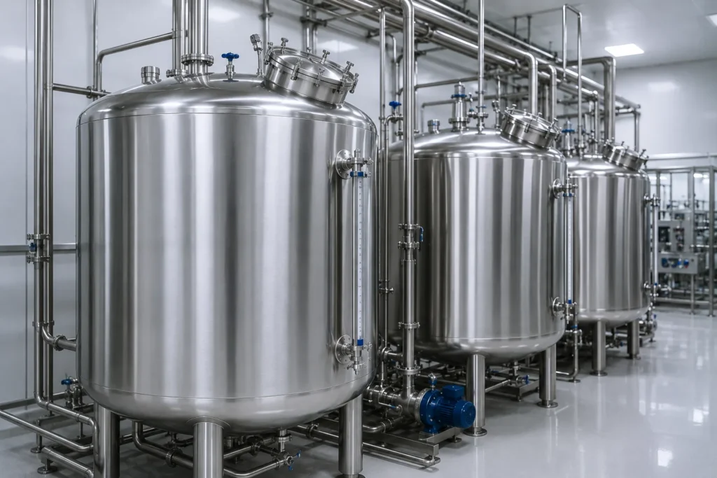 Purified Water (PW) tanks manufacturer supplier exporter installation contractor by Mechwat for Pharma & Healthcare.