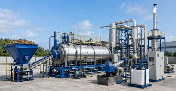 Pyrolysis designed, manufactured and supplied by Mechwat for Waste Management, Advanced Waste Treatment Technologies and Thermochemical applications