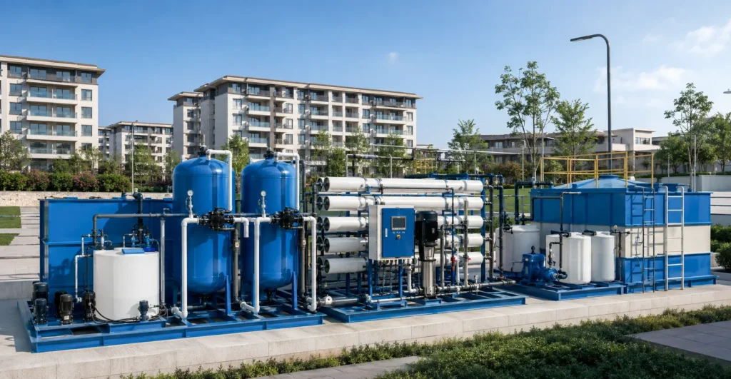 Real Estate & Townships manufacturer supplier exporter installation contractor by Mechwat for Modular & Packaged Plants.