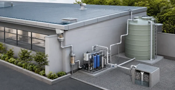 Rooftop Rainwater Harvesting manufacturer supplier exporter installation contractor by Mechwat for Modular & Packaged Plants.
