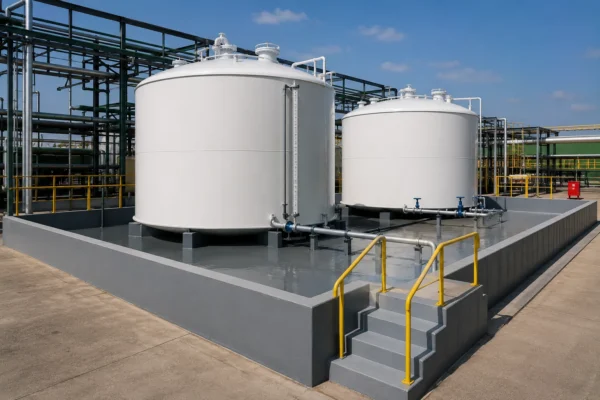 Secondary containment & bund systems manufacturer supplier exporter installation contractor by Mechwat for Liquid Storage.