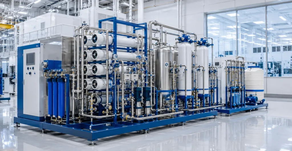 Semiconductor Industry Water Systems manufacturer supplier exporter installation contractor by Mechwat for Modular & Packaged Plants.