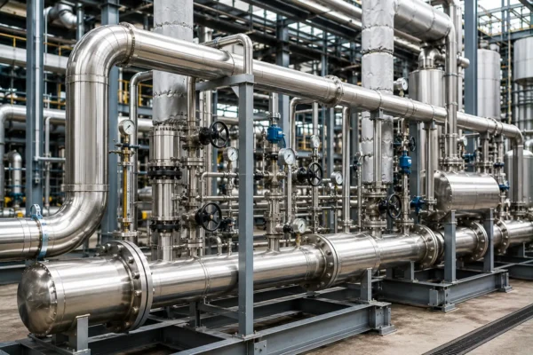 Steam & condensate piping manufacturer supplier exporter installation contractor by Mechwat for Industrial & Process Piping.