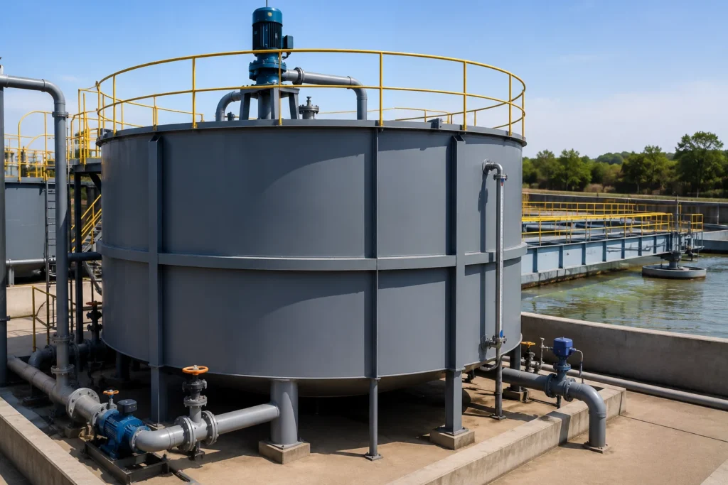 Thickener feed tanks manufacturer supplier exporter installation contractor by Mechwat for Industrial & Mining.